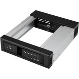 StarTech 5.25 to 3.5 Hard Drive Hot Swap Bay - For 3.5" SATA/SAS Drives-Trayless-Aluminum