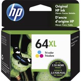 HP 64XL (N9J91AN) Original High Yield Inkjet Ink Cartridge - Tri-color - 1 Each
