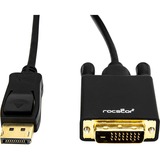 Rocstor DisplayPort 1.2v to DVI Video Cable 6ft, Supports 4K