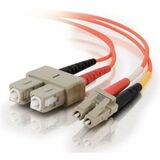 C2G 1m LC-SC 62.5/125 OM1 Duplex Multimode PVC Fiber Optic Cable - Orange