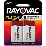 Rayovac 9-Volt Fusion Advanced Alkaline Batteries