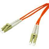 C2G 30m LC-LC 50/125 OM2 Duplex Multimode PVC Fiber Optic Cable - Orange