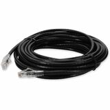 AddOn 25ft RJ-45 (Male) to RJ-45 (Male) Black Clear-Claw Booted, Snagless Cat6A UTP PVC Copper Patch Cable