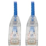 Tripp Lite series Cat6 UTP Patch Cable (RJ45) - M/M, Gigabit, Snagless, Molded, Slim, Blue, 7 ft.