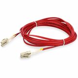 AddOn 3m LC (Male) to LC (Male) Red OM4 Duplex Fiber TAA Compliant OFNR (Riser-Rated) Patch Cable