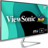 Viewsonic VX3276-2K-mhd - 32" 1440p Thin-Bezel IPS Monitor with HDMI, DP, and Mini DP