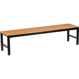 Lorell Faux Wood Outdoor Bench