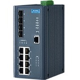 Advantech 8GE PoE + 2G SFP + 2 VDSL2 Port Managed Redundant Industrial Switch