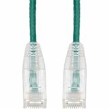 AddOn 15ft RJ-45 (Male) to RJ-45 (Male) Straight Green Cat6 UTP Slim PVC Copper Patch Cable