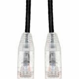 AddOn 30ft RJ-45 (Male) to RJ-45 (Male) Black Slim Cat6A Booted, Snagless UTP PVC Copper Patch Cable