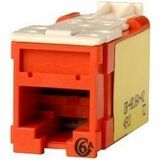 Ortronics Clarity High Density Jack (HDJ) CAT6A, T568A/B, Red