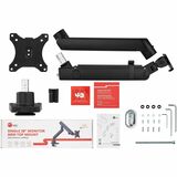 SIIG Aluminum Mechanical Spring Slim Monitor Arm-Single Desk Mount