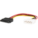 Rocstor 6in 4 Pin Molex to Left Angle SATA Power Cable Adapter