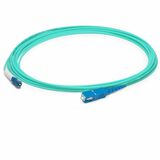 AddOn 2m LC (Male) to SC (Male) Aqua OM4 Simplex Fiber OFNR (Riser-Rated) Patch Cable