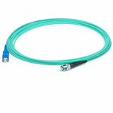 AddOn 2m ST (Male) to SC (Male) Aqua OM4 Simplex Fiber OFNR (Riser-Rated) Patch Cable