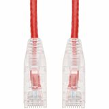 AddOn 10ft RJ-45 (Male) to RJ-45 (Male) Red Slim Cat6A Booted, Snagless UTP PVC Copper Patch Cable