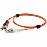 AddOn 3m LC (Male) to ST (Male) Yellow OM1 Duplex Plenum-Rated Fiber Patch Cable