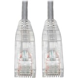 Tripp Lite series Cat6 UTP Patch Cable (RJ45) - M/M, Gigabit, Snagless, Molded, Slim, Gray, 8 in.