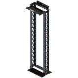 Ortronics MM20 Channel Rack, 6.5" Deep, 7 ft, 45 RU, Tapped, Black