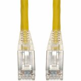 AddOn 15ft RJ-45 (Male) to RJ-45 (Male) Shielded Straight Yellow Cat6A STP PVC Copper Patch Cable