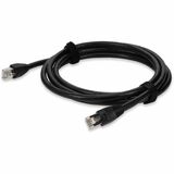 AddOn 7ft RJ-45 (Male) to RJ-45 (Male) Black Cat6 STP Outdoor-rated Copper Patch Cable