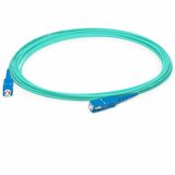 AddOn 40m SC (Male) to SC (Male) Aqua OM4 Simplex Fiber OFNR (Riser-Rated) Patch Cable