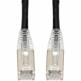 AddOn 20ft RJ-45 (Male) to RJ-45 (Male) Shielded Straight Black Cat6A STP PVC Copper Patch Cable