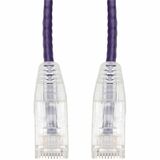 AddOn 1.5ft RJ-45 (Male) to RJ-45 (Male) Purple Straight Unshielded Twisted Pair PVC Copper Slim Patch Cable