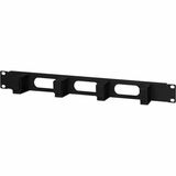 Intellinet 19" Cable Management Panel, 1U, 4 short plastic rings, Black