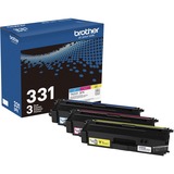 Brother TN331 Original Standard Yield Laser Toner Cartridge - Multi-pack - Cyan, Magenta, Yellow - 3 / Box