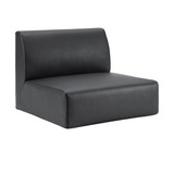 Lorell Contemporary Reception Collection Single Seat Sofa