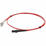 AddOn 1m LC (Male) to MT-RJ (Male) Red OM1 Duplex Fiber OFNR (Riser-Rated) Patch Cable