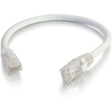 Quiktron 1ft Value Series Cat.6 Booted Patch Cord - White