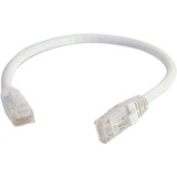 Quiktron Q-Series Patch Cords, Cat6, booted, White, 10 ft