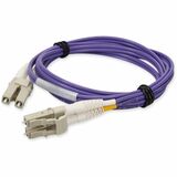 AddOn 5m LC (Male) to LC (Male) Purple OM1 Duplex Fiber OFNR (Riser-Rated) Patch Cable