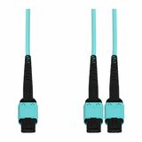 AddOn 3m MPO (Female) to 2xMPO (Female) 24-Strand Aqua OM4 Crossover Fiber OFNR (Riser-Rated) Patch Cable