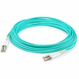 AddOn 50m LC (Male) to LC (Male) Aqua OM4 Duplex Plenum-Rated Armored Fiber Patch Cable