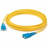 AddOn 20m SC (Male) to SC (Male) Yellow OS2 Duplex Fiber OFNR (Riser-Rated) Microboot Patch Cable