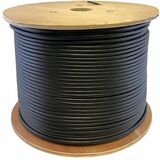 AddOn 1000ft Non-Terminated Black Cat6A FTP OFNR (Riser-Rated) Solid Copper Patch Cable