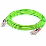 AddOn 10m SC (Male) to SC (Male) Lime Green OM5 Duplex Fiber OFNR (Riser-Rated) Patch Cable