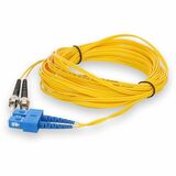 AddOn 0.5m SC (Male) to ST (Male) Yellow OS2 Duplex Fiber OFNR (Riser-Rated) Patch Cable