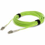 AddOn 20m LC (Male) to LC (Male) Lime Green OM5 Duplex Fiber OFNR (Riser-Rated) Patch Cable