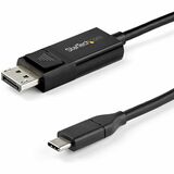 StarTech 6.6 ft. (2 m) USB-C to DisplayPort 1.4 Cable - Bi- Directional
