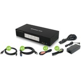 IOGEAR 4-Port 4K Triple View DisplayPort KVMP Switch with USB 3.0 Hub (TAA)