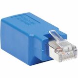 Tripp Lite Cisco Serial Console Rollover Adapter (M/F) - RJ45 to RJ45, Shielded, Blue