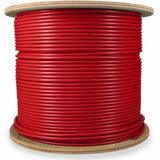 AddOn 1000ft Non-Terminated Red Cat6A STP Plenum-Rated Copper Patch Cable