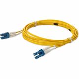 AddOn 0.5m LC (Male) to LC (Male) Straight Yellow OS2 Duplex Fiber OFNR (Riser-Rated) Patch Cable