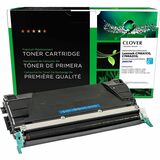 Clover Remanufactured Cyan Toner Cartridge for Lexmark C746/C748