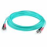 AddOn 12m ST (Male) to ST (Male) Aqua OM4 Duplex Fiber OFNR (Riser-Rated) Patch Cable