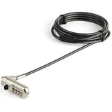 StarTech 2 m (6.6 ft.) Laptop Cable Lock - Nano-slot - Customizable Combination